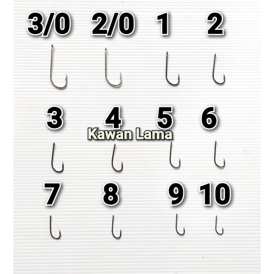 Mata Kail Tornado  6200BN & 6200N isi 100pcs CARBON/ LEHER PANJANG berduri