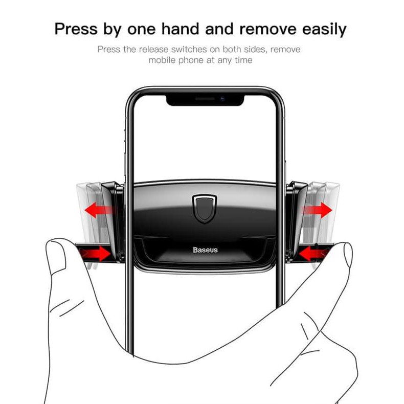 Baseus Air Vent Smartphone Holder HP Mobil AC / Smartphone Car Holder