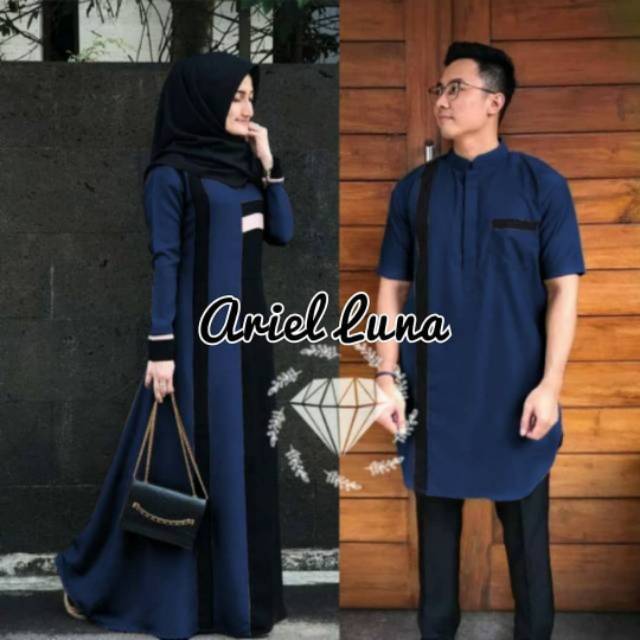 CP ARIELLUNA COUPLE GAMIS MOSCREPE COUPLE RAMADHAN 2021