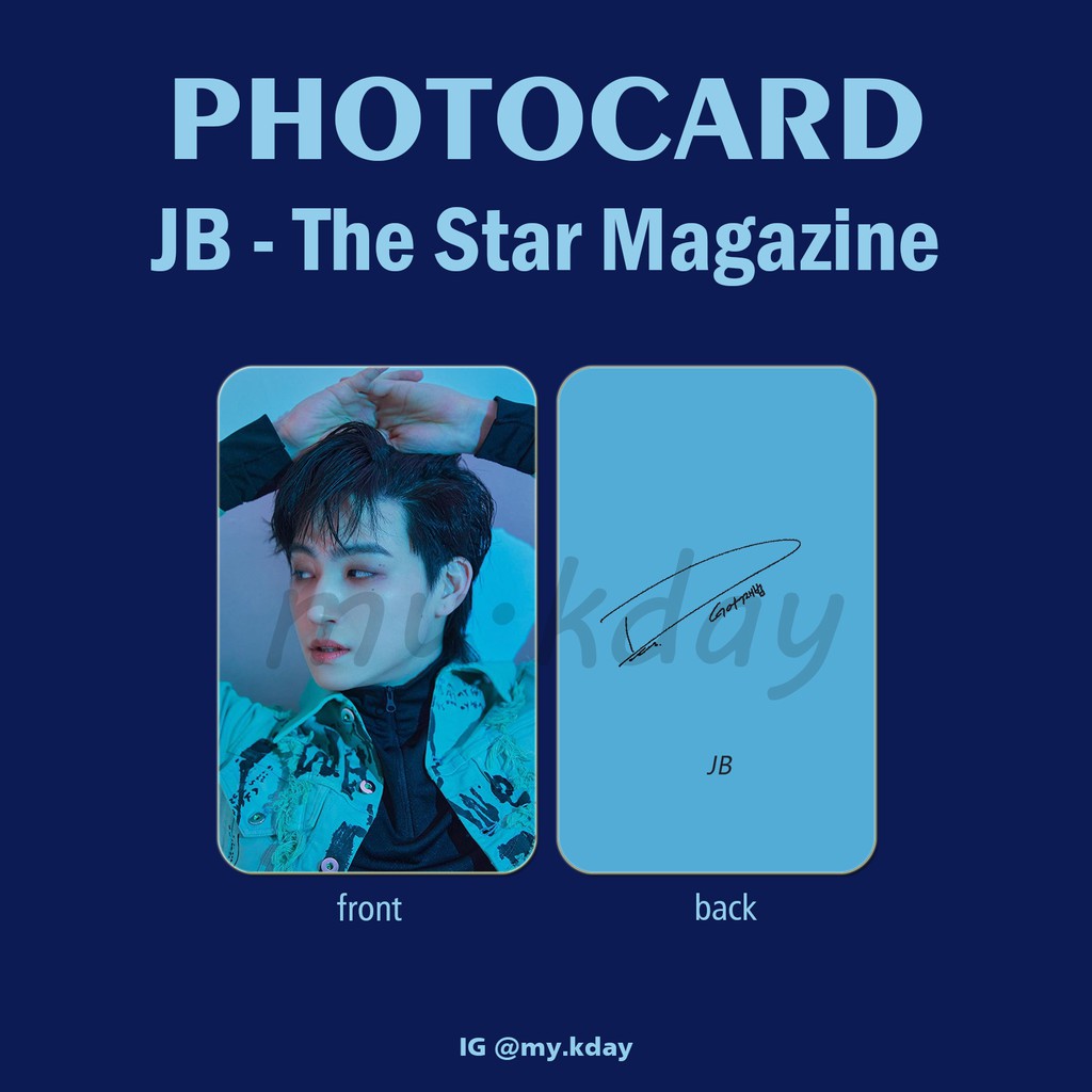 PC-0498, Unofficial Photocard JB GOT7 THE STAR Magazine 2 sisi