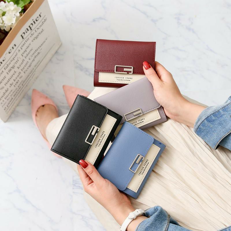 Dompet lipat wanita medium korea import wallet cyutebags