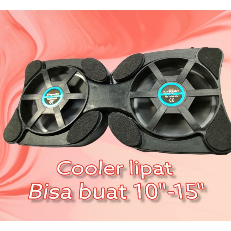 Coolingpad LIPAT 14 INCH fan Cooling Pad Model Kepiting cooler lipat