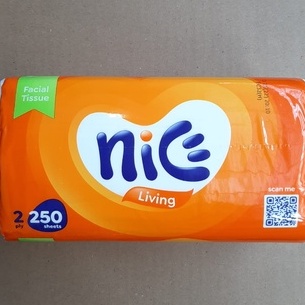 tissue Nice 250 sheet facial soft pack 2ply tisu (no.133 A)