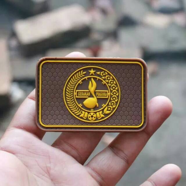 Patch rubber tempelan gerakan pramuka