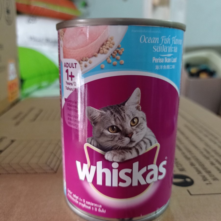 Whiskas kaleng 400 gr adult makanan kucing 400gr