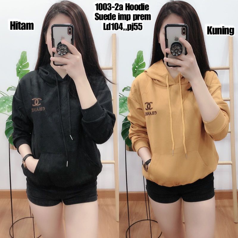 Hoodie Suede Premium