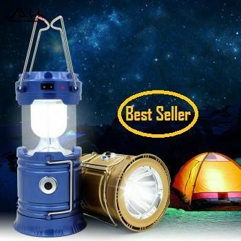 Lentera Tarik Solar Cell Senter Power Bank Lampu Emergency Camping Spy