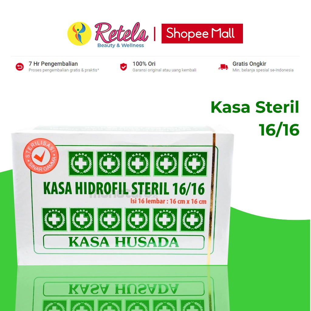 Kasa Hidrofil Steril 16/16 Pack / Kain Kasa / Kasa Husada