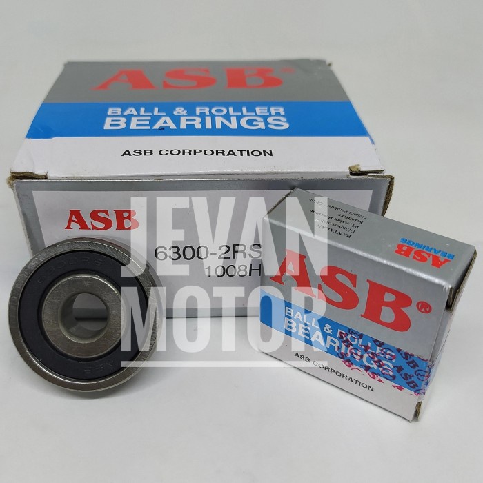 ASB Bearing 6300-2RS / Laher 6300-2RS / Bantalan Roda 6300-2RS