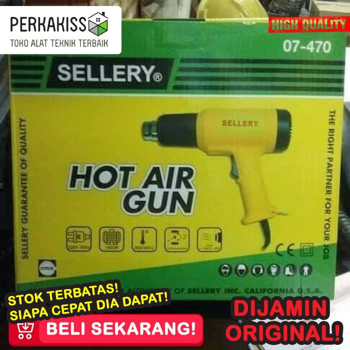 Hot Gun Heat Hotgun Air Pemanas Kaca Film Low Watt Sellery Plastik Heatgun Stiker Blower Rendah K337