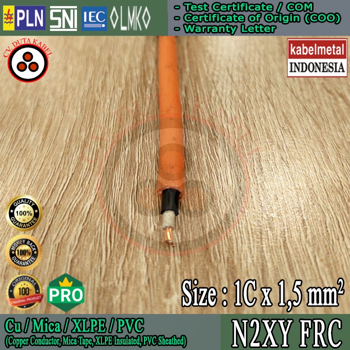 Kabel N2XY FRC 1x1,5 mm2 KABEL METAL /1x1,5 mm/1 x 1.5 mm mm2/1x1,5mm mm2/1 x 1,5/1 x 1.5