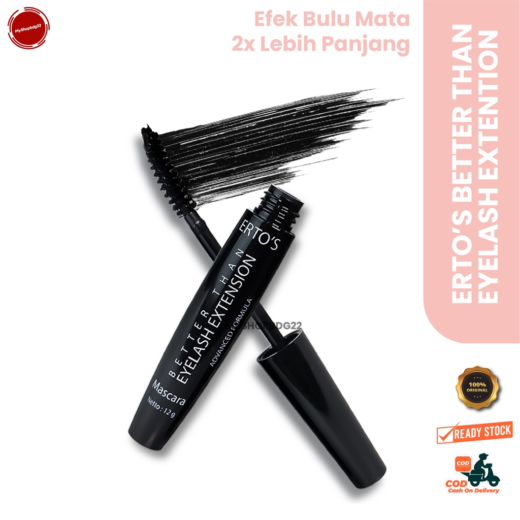 Ertos Better Than Eyelash Extention 12g Perlengkapan Kecantikan Make Up Mata By Myshopbdg22