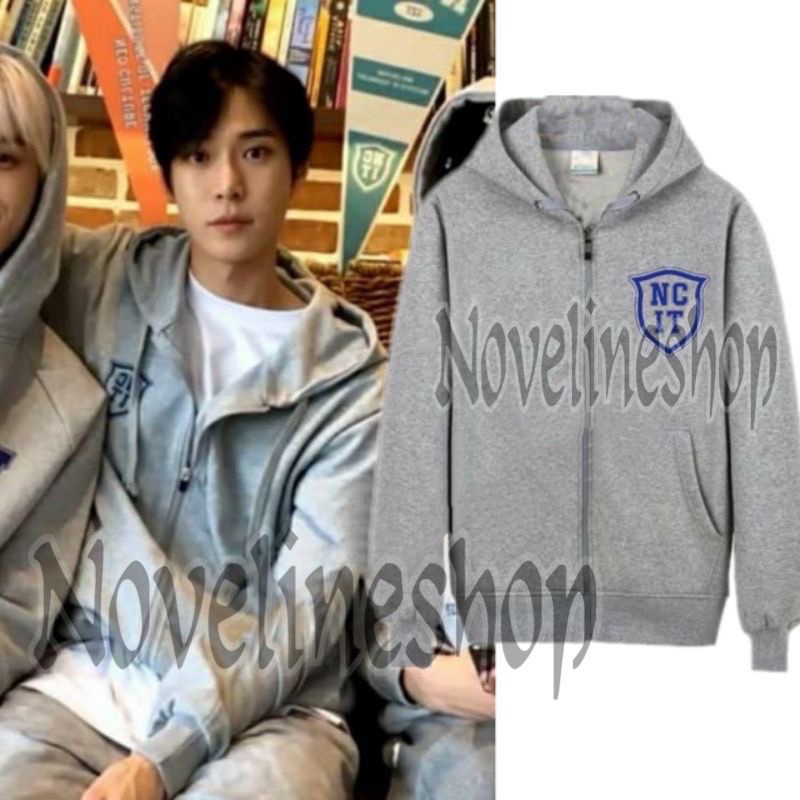 TERMURAH JAKET HOODIE RESLETING ZIPPER LOGO NCIT NCT 127 FLEECE JAEHYUN DOYOUNG JAEMIN