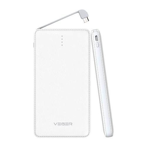 Power Bank VEGER ULTIMATE X106 10000 mAh BUILT-IN CABLE-6