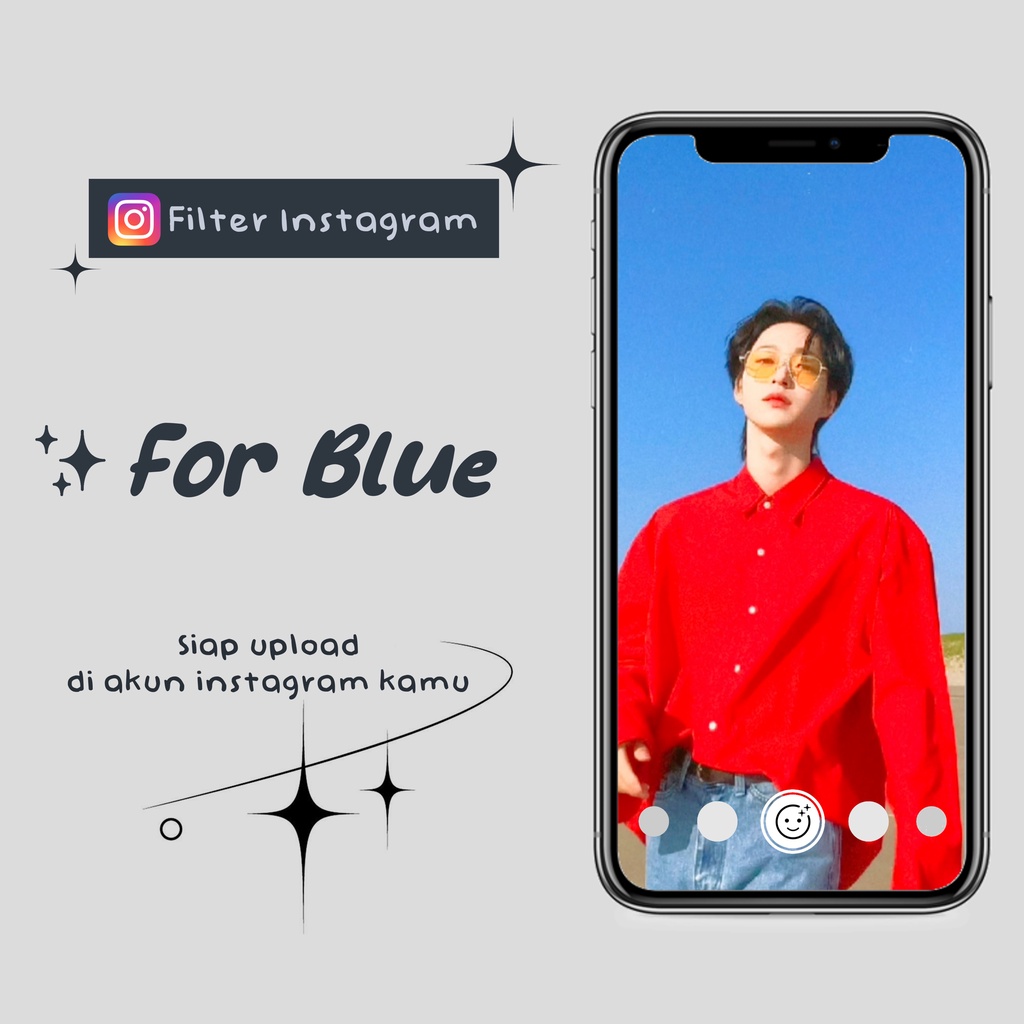 FILTER INSTAGRAM - FOR BLUE ( by @username kamu &amp; Nama Filter Bisa Diubah)