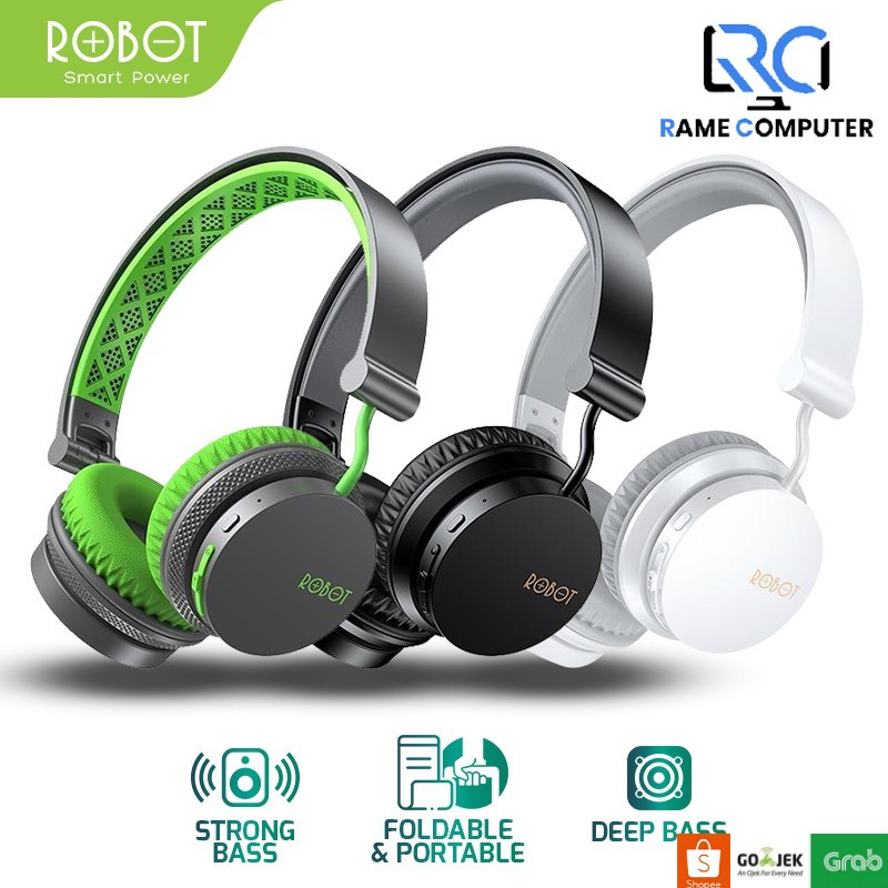 Headset Robot Spirit H10 Wireless Subwoofer Portable Bluetooth 5.0 Original H-10