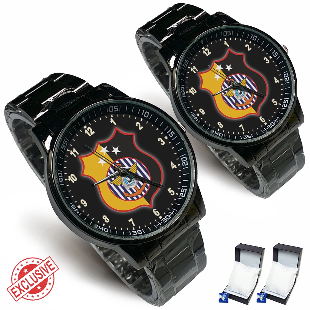 Jam Tangan Rantai Couple TMC POLRI (Amazing)