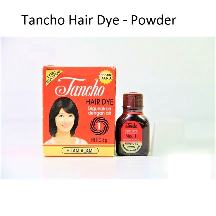  TANCHO  Semir Rambut Bubuk 6gr Tancho  Hair  Dye  Pewarna 