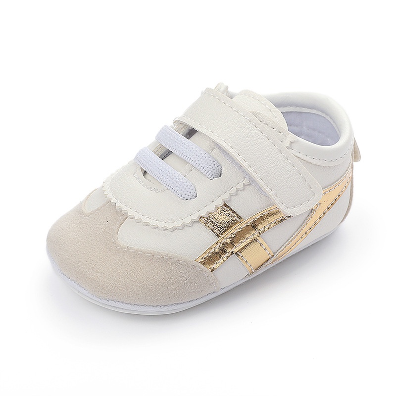 Sepatu Bayi Prewalker Perempuan Umur 0 - 12 Bulan Sepatu Sneakers Anak Bayi Perempuan Baby Prewaker Shoes Cewek Murah Umur 0 - 14 Bulan, umur 1 Tahun 0 - 6 Bulan Gold AK 06