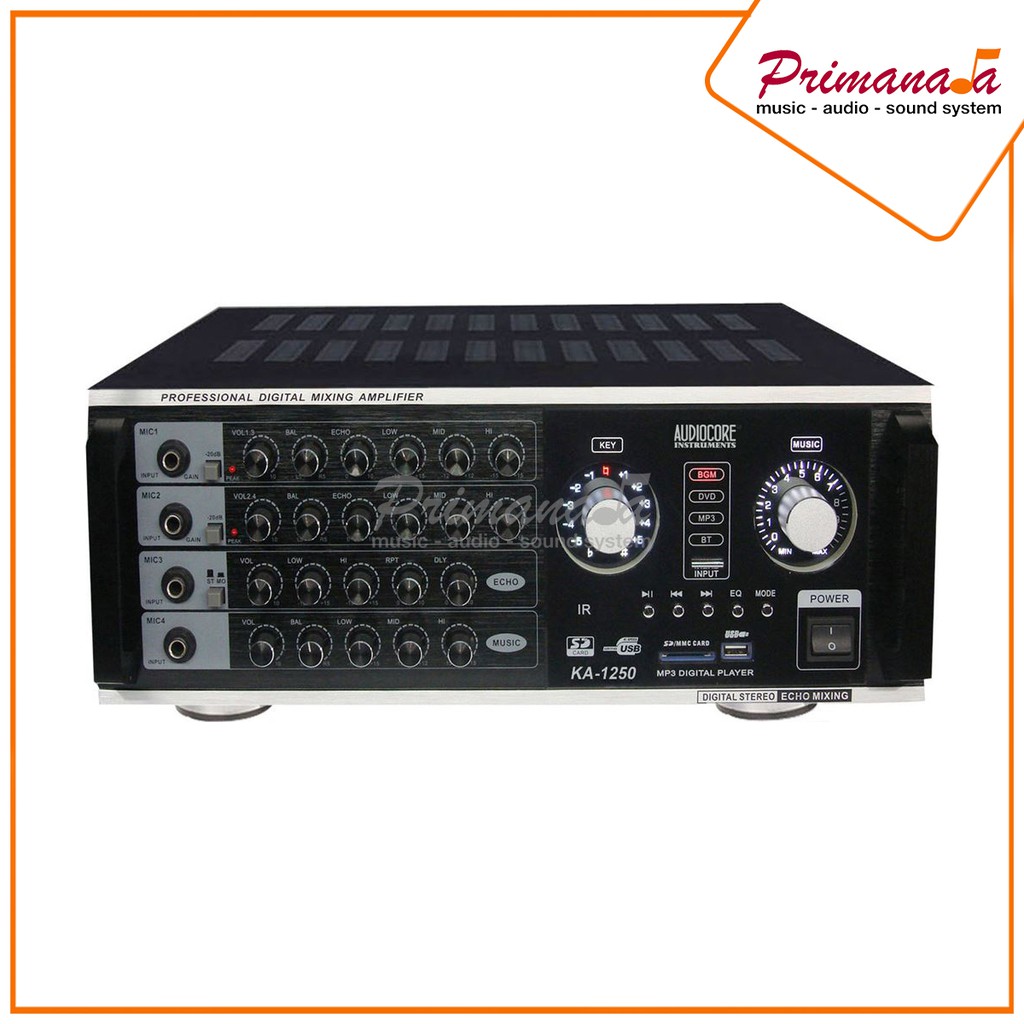 Audiocore KA-1250 / KA1250 / KA 1250 Karaoke Power Mixer Amplifier