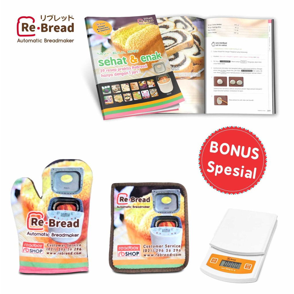 Hot Promo ReBread E10 / ReBread 350 Bread Maker / Mesin Pembuat Roti Otomatis