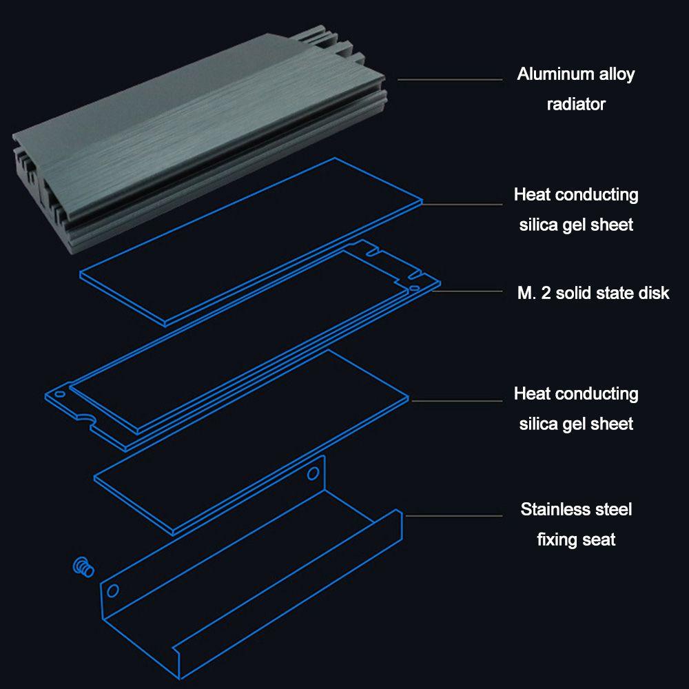 Preva SSD Heatsink Hardisk Cooler Pendingin Radiator Komputer