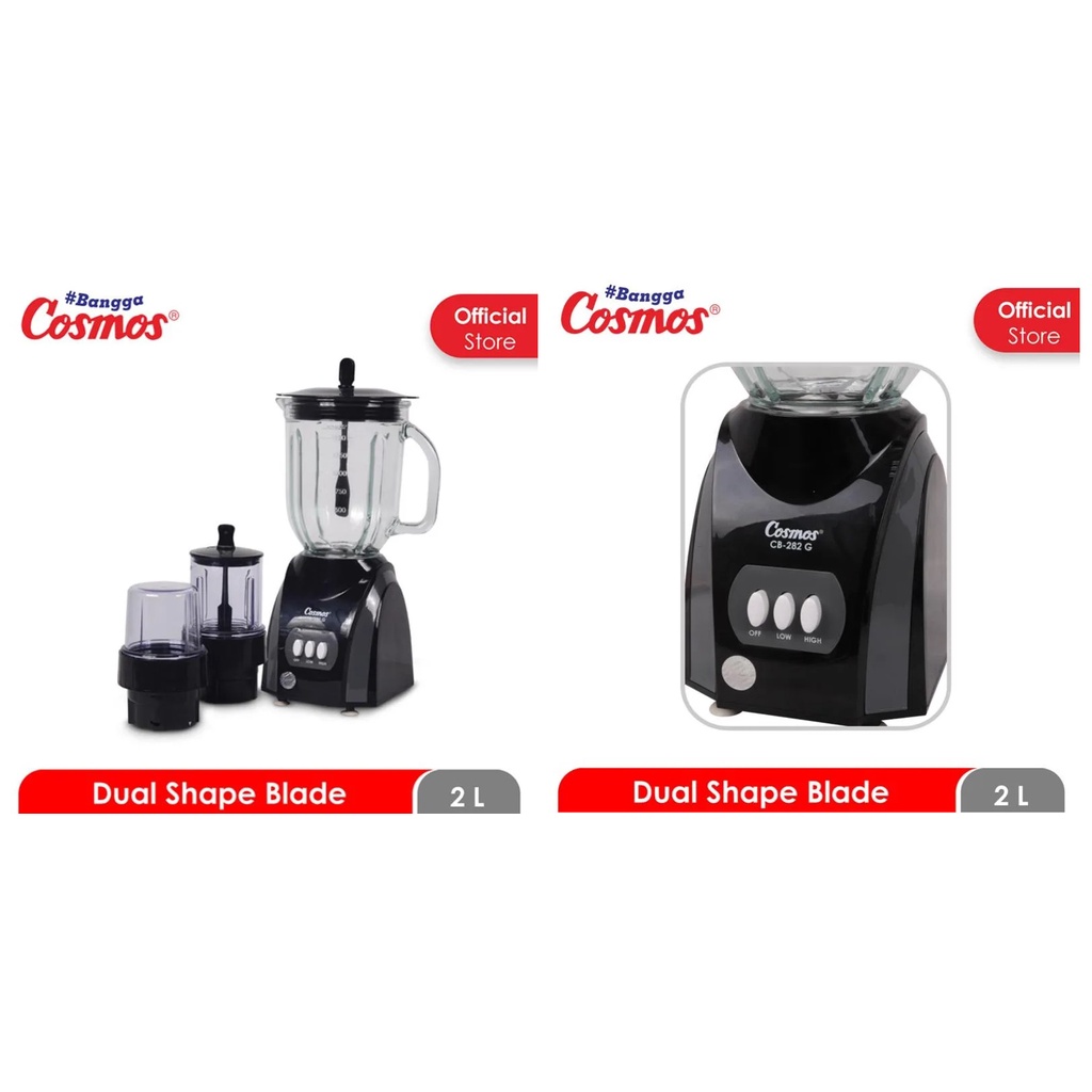 Blender CB282G / CB-282G / CB-282 G 2 Liter Blender Gelas Garansi COSMOS