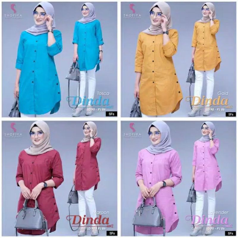 TUNIK DINDA -TUNIK FASHION WANITA MUSLIM