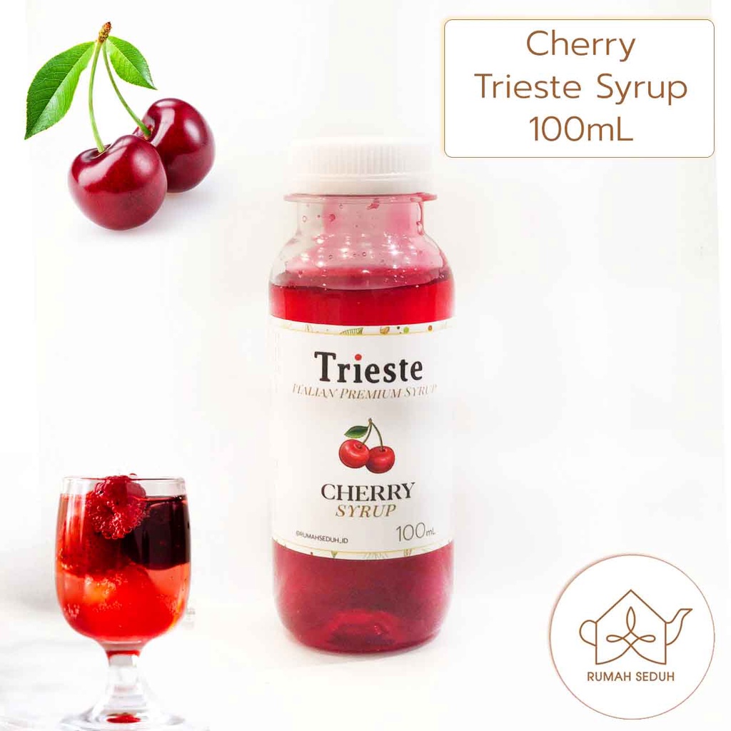 

100 mL Trieste Cherry Syrup - Sirup Buah Ceri - Delifru Dark Cherry