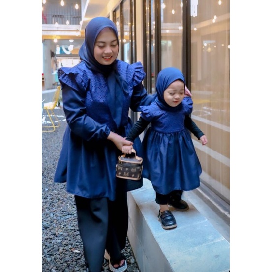 Sora Dress - Sora Couple Dress - Couple Dress - Dress Anak - Dress Lucu - Dress Ibu dan Anak Embroid