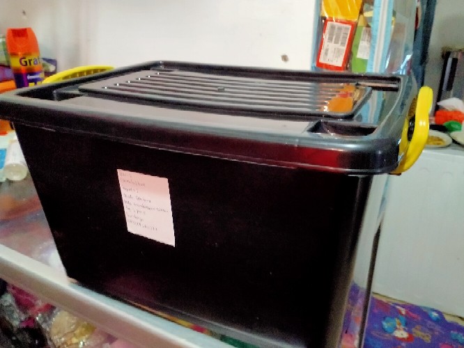 Container Box 45l Hitam Box Container Hitam Roller Box Hitam 45