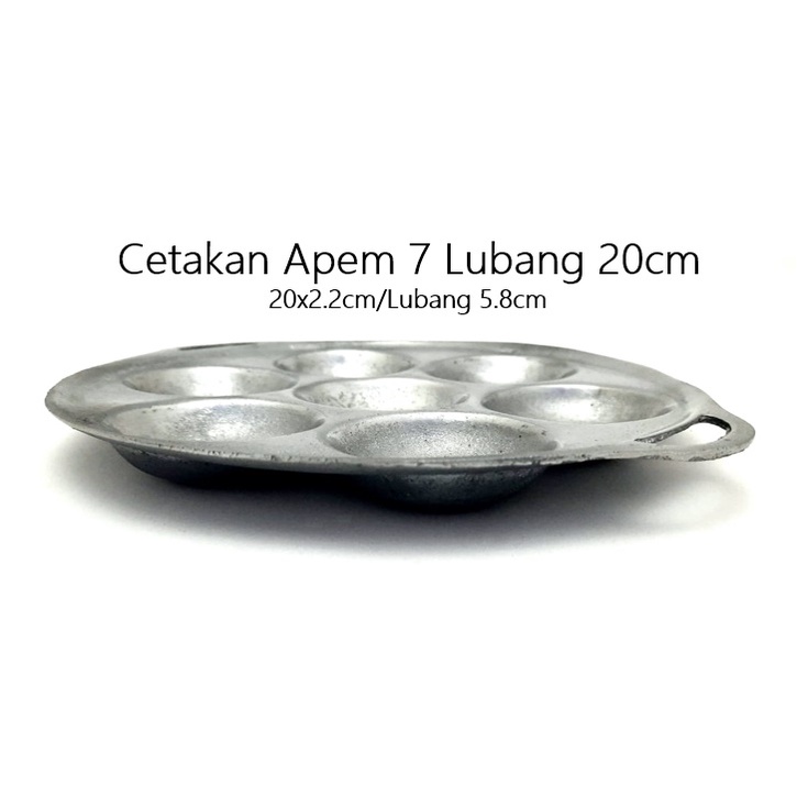 Cetakan Apem 7 Lubang Aluminium Cor 20cm