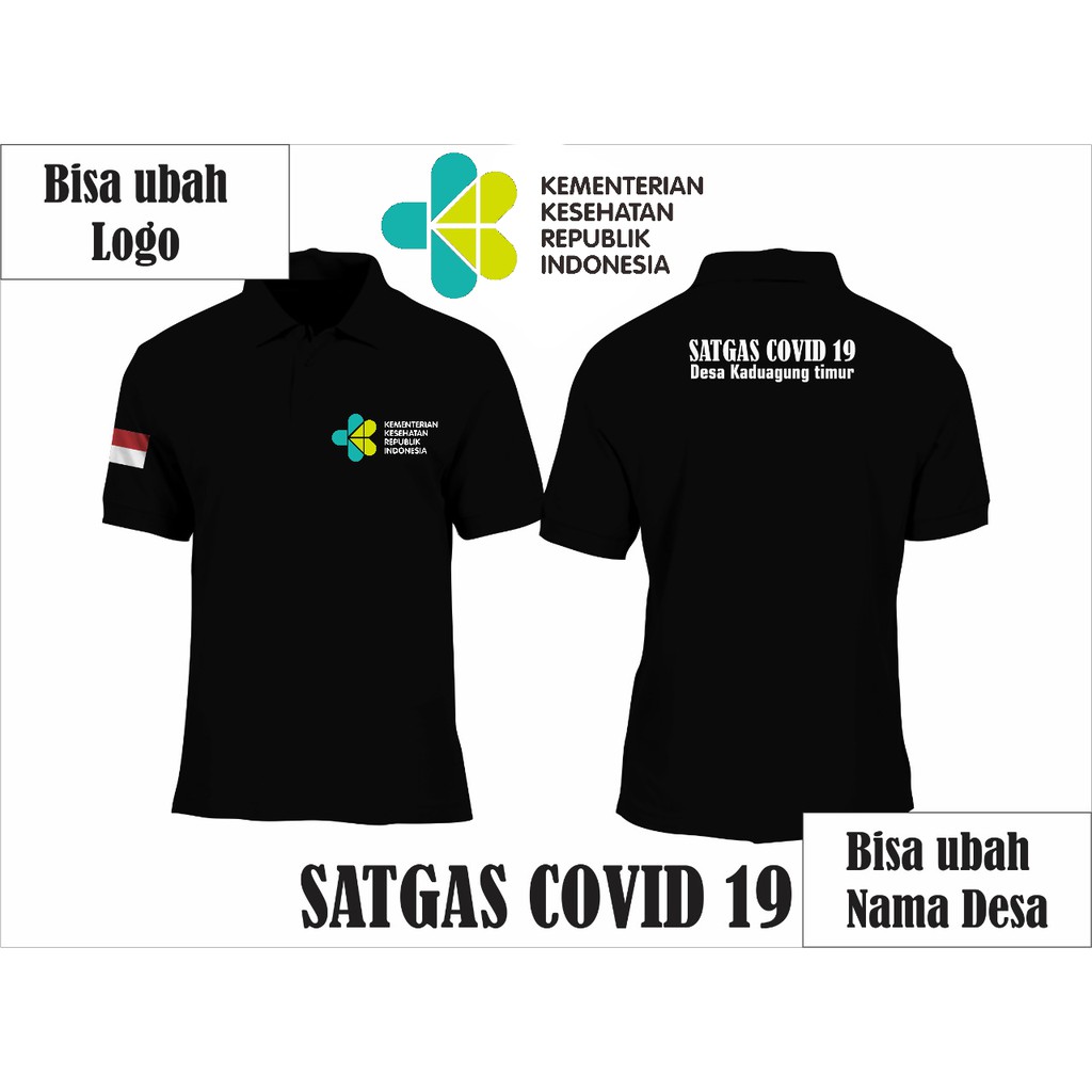 POLOSHIRT KAOS POLO SATGAS COVID 19 KEMENTERIAN KESEHATAN REPUBLIK INDONESIA - KAOS POLO KEMENKES