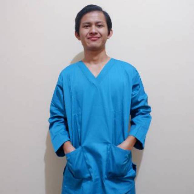  BAJU  OK BIRU  TOSCA Baju  Jaga Malam OK OKA Seragam Perawat 