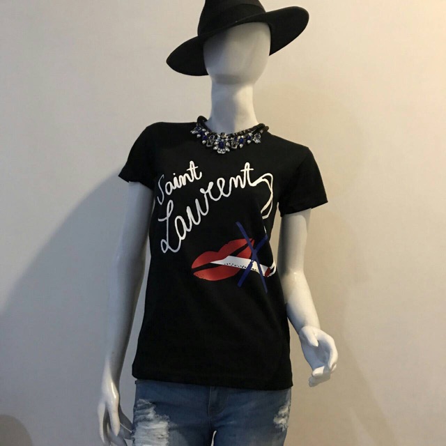 Kaos Saint Laurent Premium Quality/ Branded Tee/ Tshirt / Kaos Import