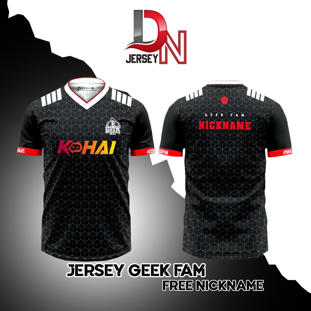 JERSEY GEEK FAM KOHAI 2021 GAME MOBILE LEGENDS ML PUBG (FREE NICKNAME)