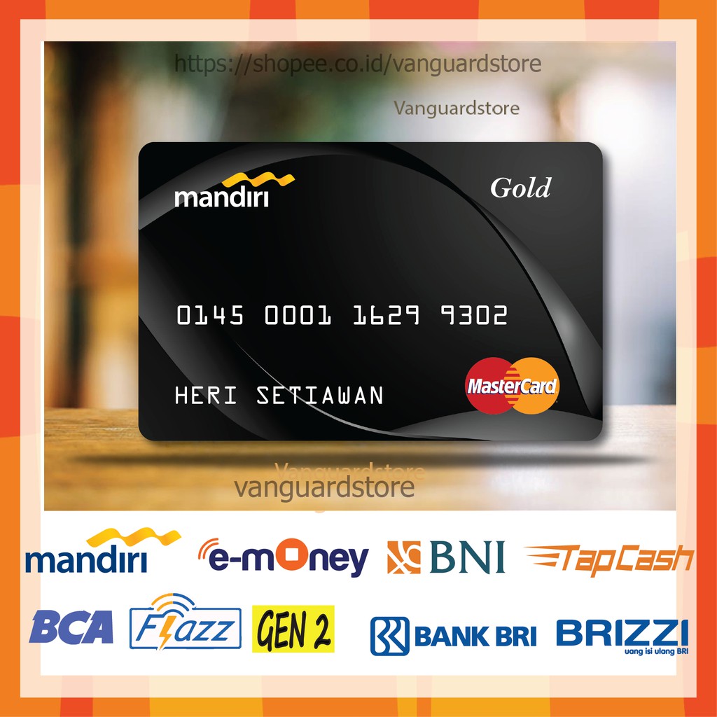 KARTU E MONEY E TOLL DEBIT CARD MANDIRI MASTER GOLD 1 EMONEY MANDIRI FLAZZ BCA BNI TAPCASH BRIZZI