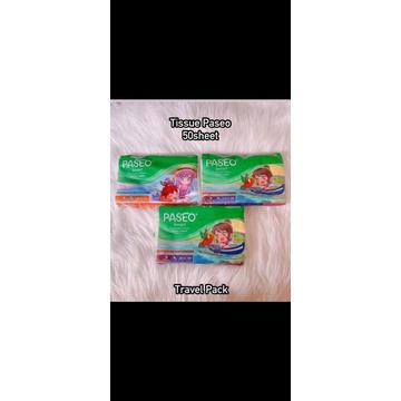 tissue paseo 50 sheet tisu travel pack