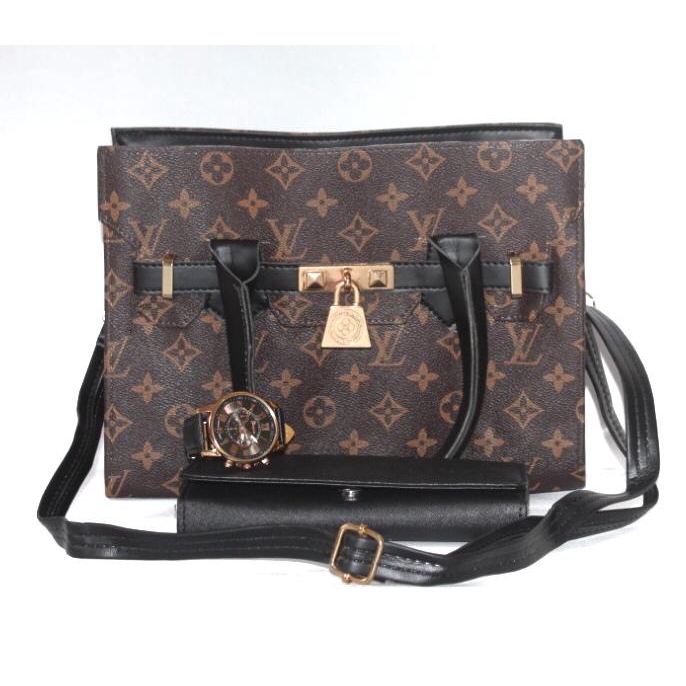 LV gembok kotak 3IN1 / BISA COD / TAS PAKETAN / PAKET / LOKAL / SELEMPANG / WANITA / TERMUrah