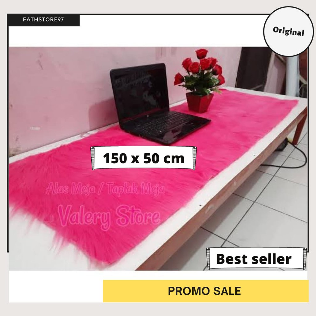 TAPLAK MEJA BULU PANJANG 50 X 150 CM, ALAS FOTO BULU, ALAS FOTO BAYI LEMBUT, KARPET BULU KOREA