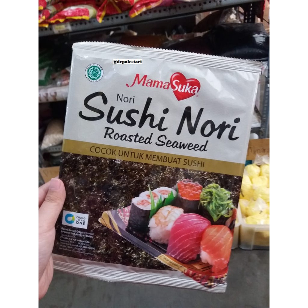 

Sushi Nori Roasted Seaweed (Mama Suka) Isi 10Lembar