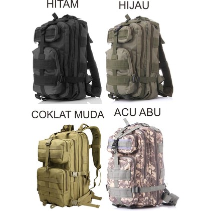 Tas Ransel Pria Laptop Tactical Army Condura Import Punggung Back Bag Backpack Belakang