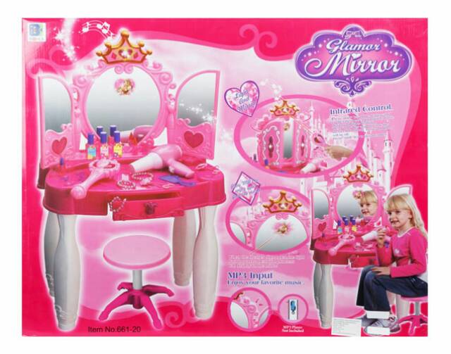 RESTOCK MEJA RIAS ANAK GLAMOR MIRROR WITH REMOTE - 661-20