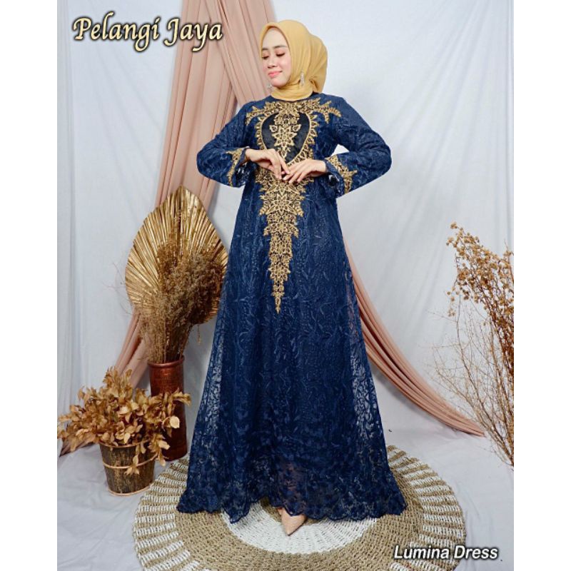 New Gamis Bordir Bidadari Kebaya Gamis tulle modern