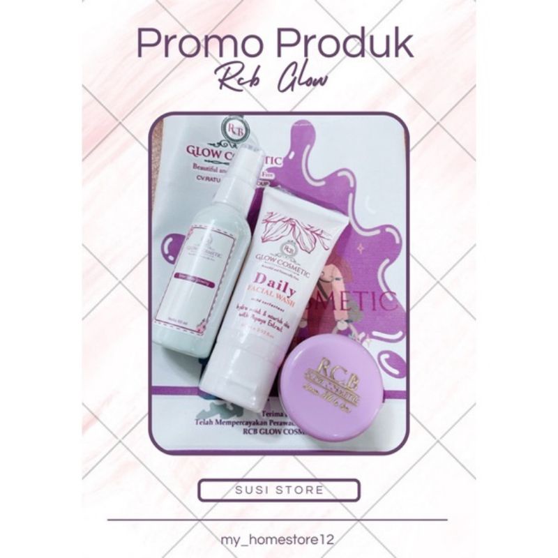 Skincare BPOM RBC glow cosmetic free pouch limited paket pemutih