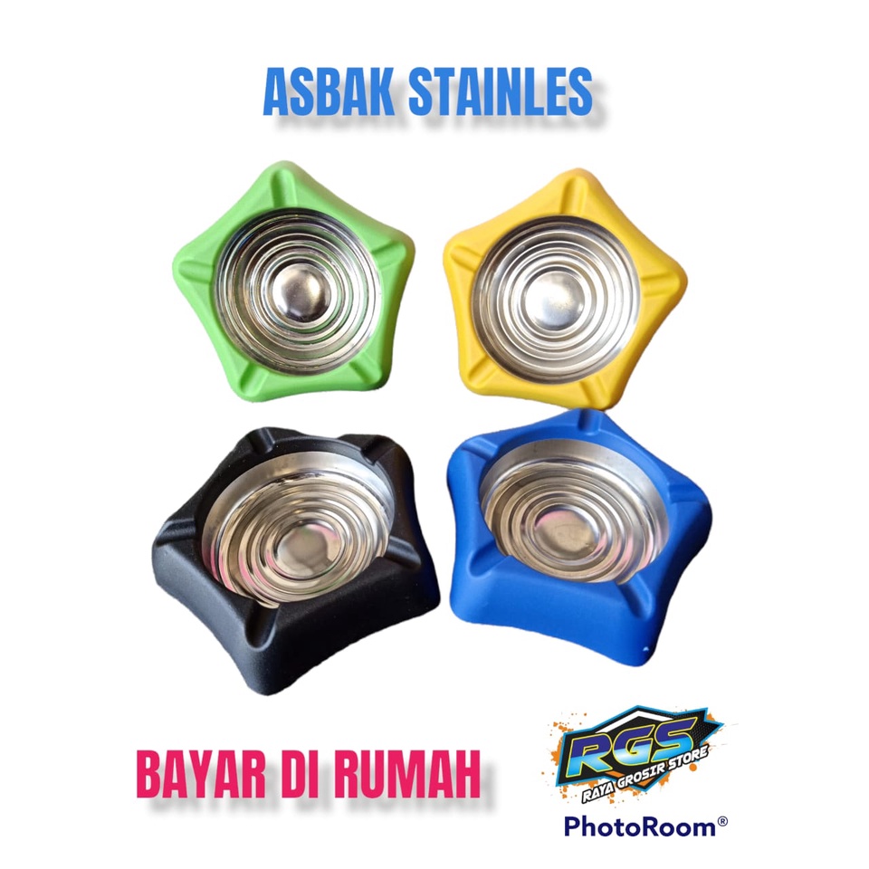 Asbak rokok stainles warna