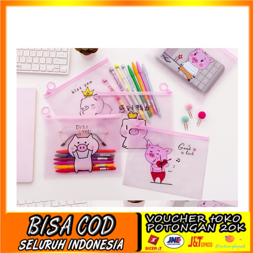 

Tempat Pensil Japanese Piggy Cartoon Pencil Case Termurah