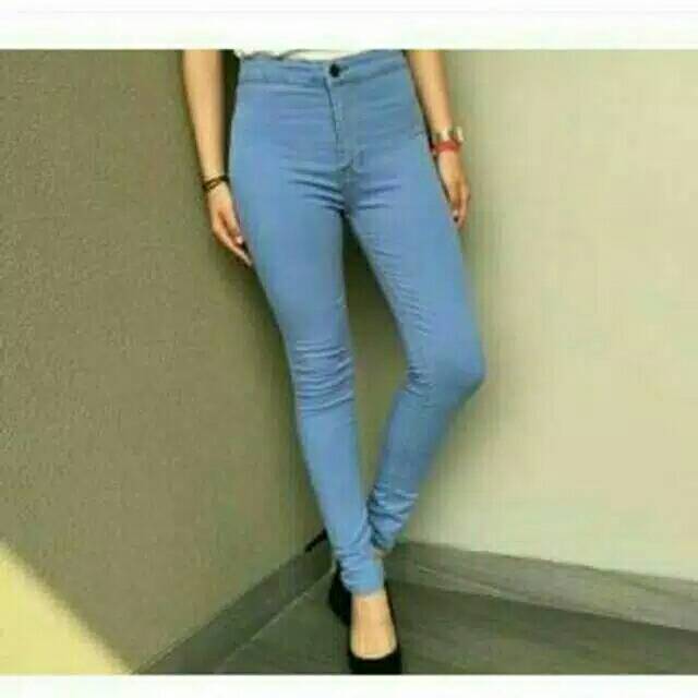 CELANA JEANS HIGH WAIST HW PUNNY POLOS MELODY ORIGINAL SIZE 27-30