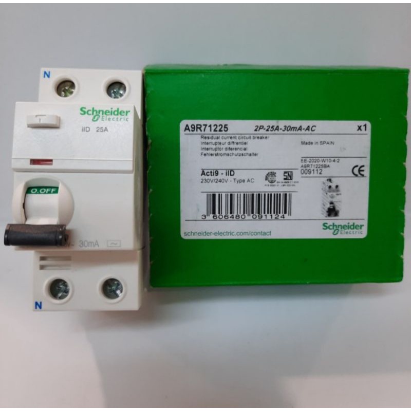 elcb 2p 25A 30MA schneider