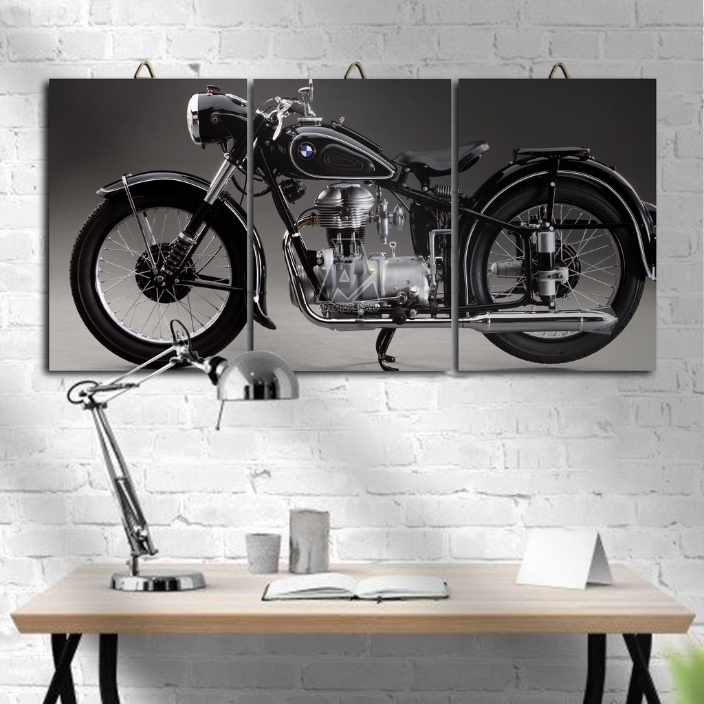 Hiasan dinding MOTOR CLASSIC Poster Kayu Hiasan Kamar Pajangan Rumah/ dekorasi dinding / Walldecor